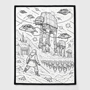 Galactic Ink Coloring Blanket
